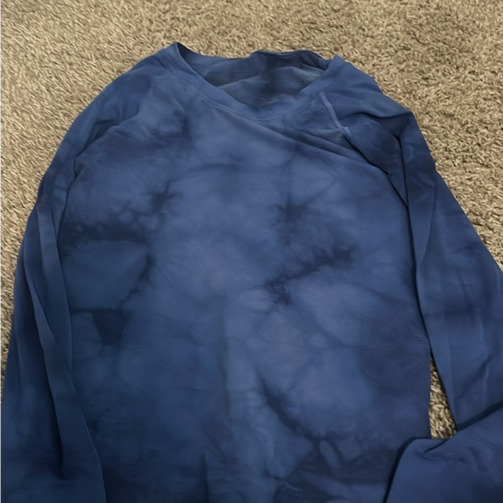 lululemon athletica Blue Tie-Dye Top